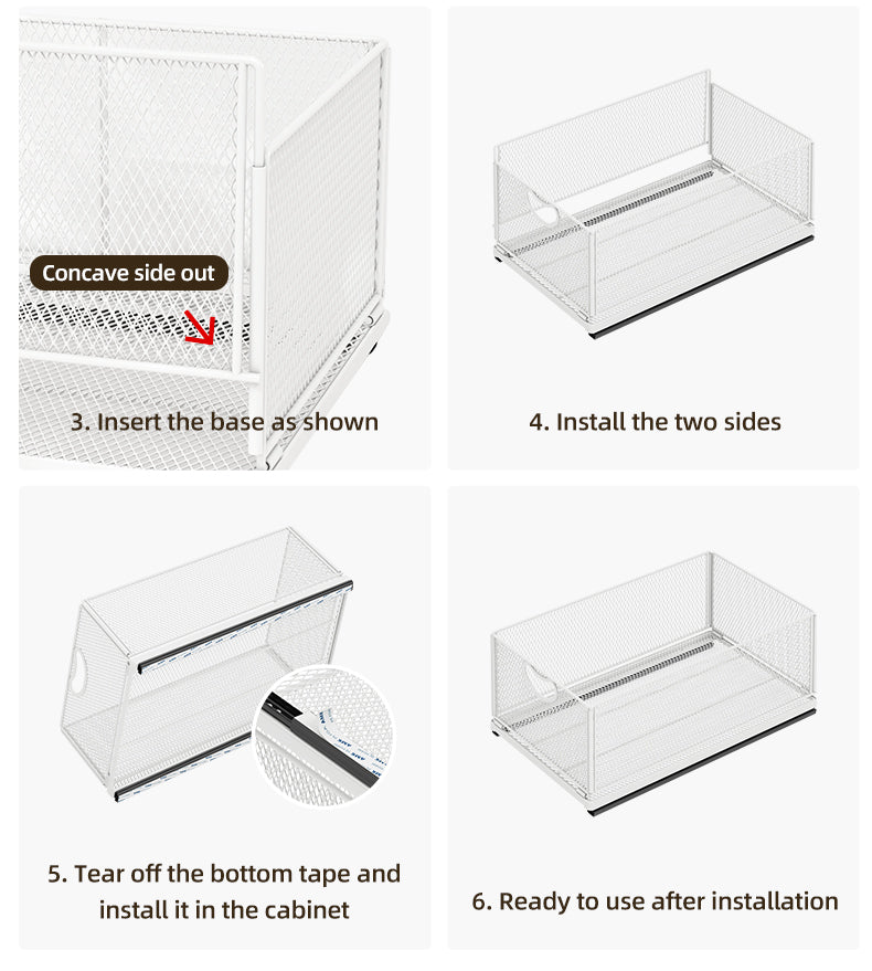 Sleek Pull-Out Cabinet Organizer for Kitchen Storage