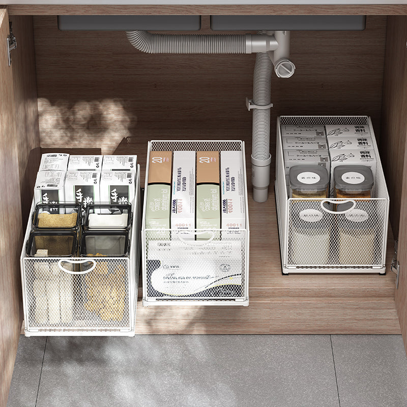 Sleek Pull-Out Cabinet Organizer for Kitchen Storage