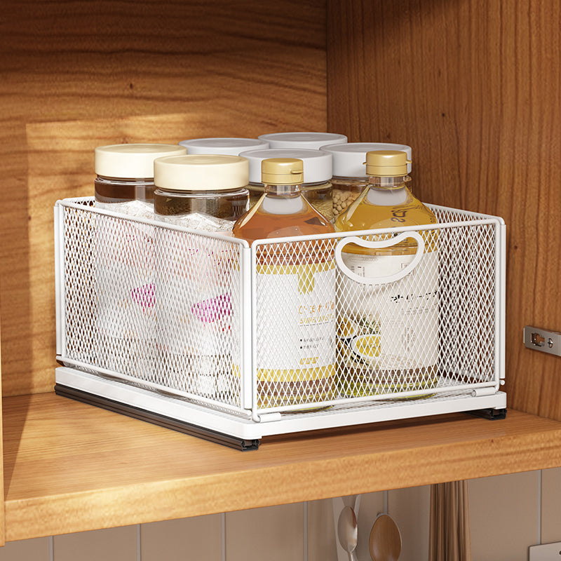 Sleek Pull-Out Cabinet Organizer for Kitchen Storage